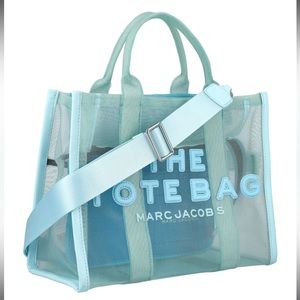NWT!!! // MARC JACOBS : The Mesh Medium Tote Bag in pale blue